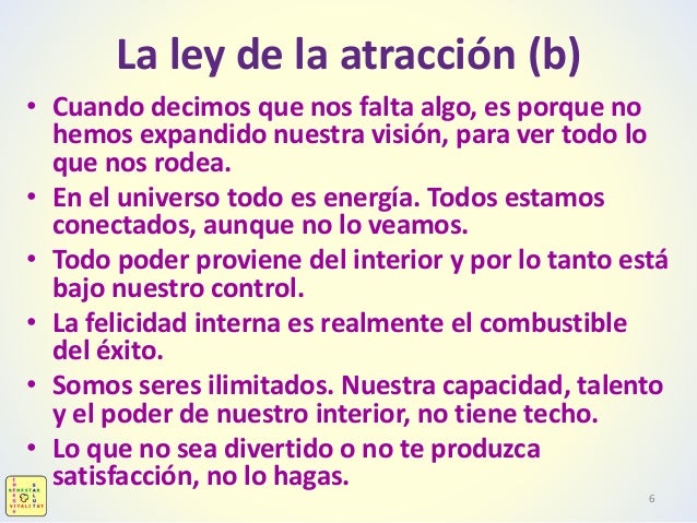 La ley de la atracción