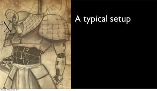 A typical setup




Monday, 7 November 2011
 