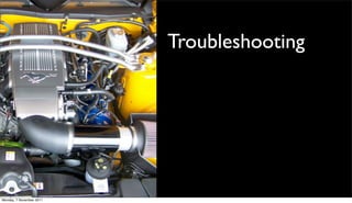 Troubleshooting




Monday, 7 November 2011
 