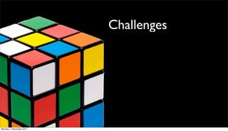 Challenges




Monday, 7 November 2011
 