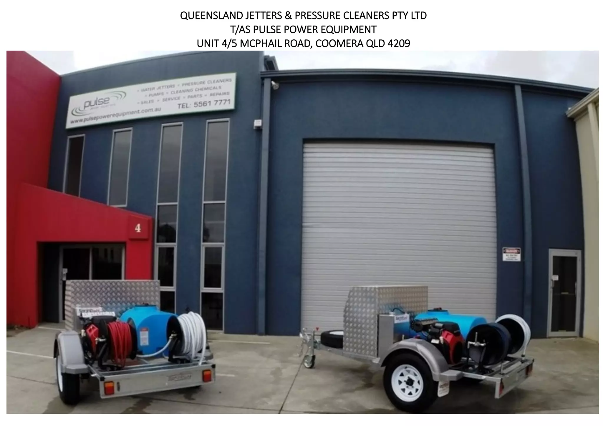 Queensland Jetters & Pressure Cleaners Pty Ltd Coomera QLD PPT
