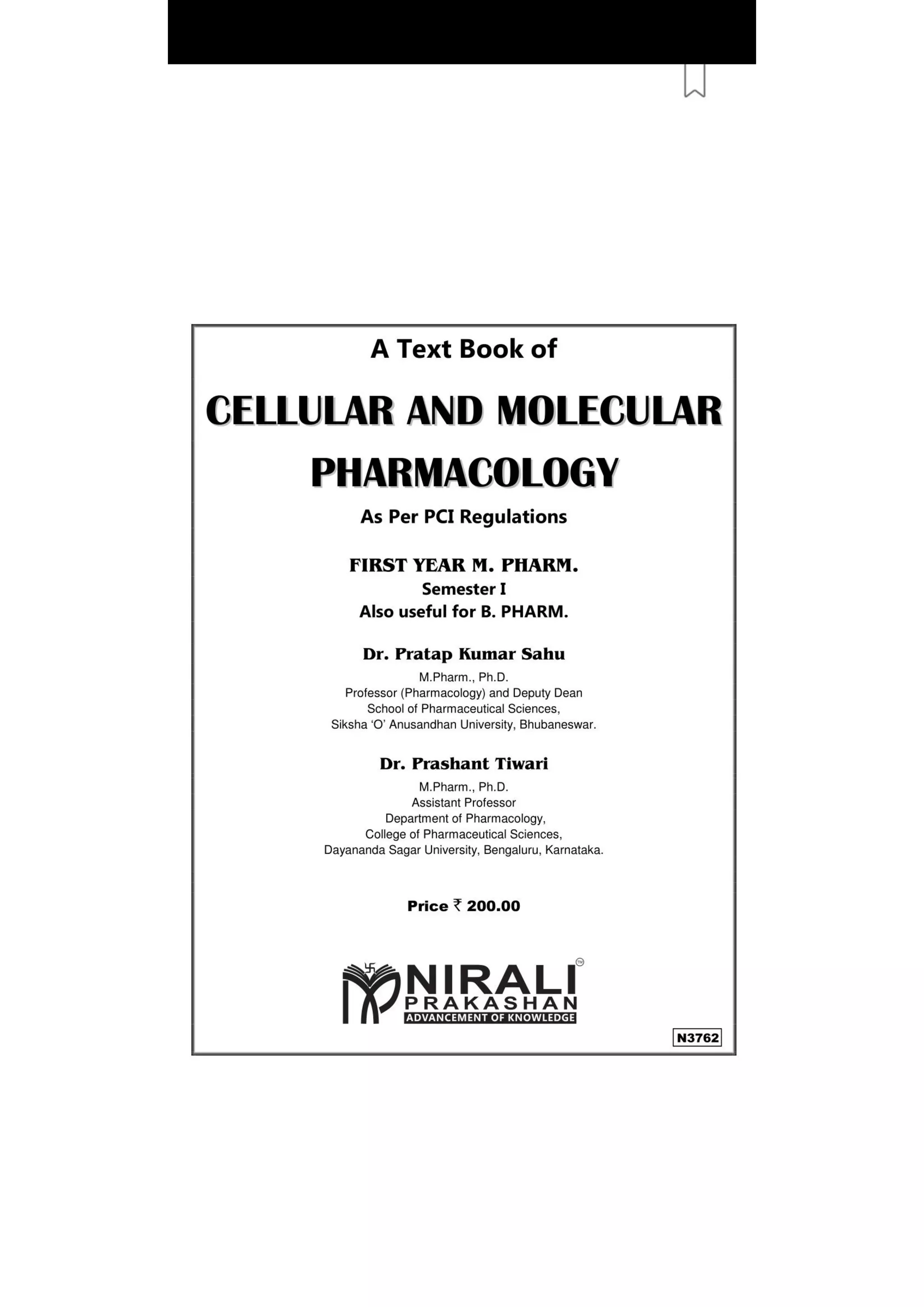 Cellular and molecular pharmacology | PDF