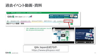 30
過去イベント動画・資料
Qlik Japan公式ブログ:
https://www.qlikspace.net/
 