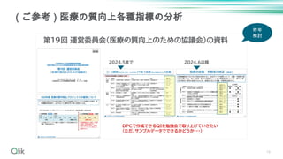 16
（ご参考）医療の質向上各種指標の分析
昨年
検討
 
