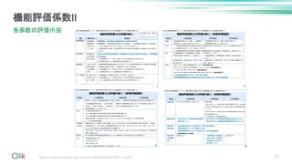 31
機能評価係数Ⅱ
各係数の評価内容
https://www.mhlw.go.jp/content/10808000/001487173.pdf
 