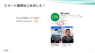 45
ショート動画はじめました！
気になる話題を１分でお届け！
まずは Iceberg から
 