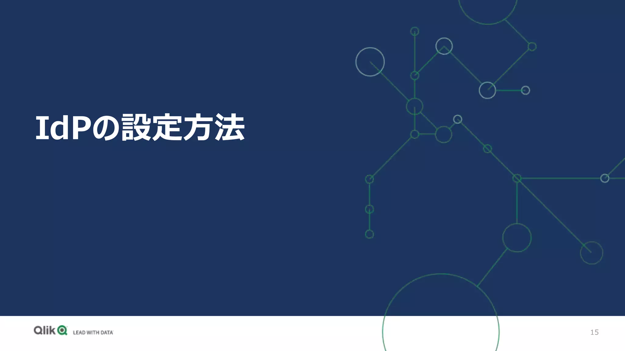 15
IdPの設定方法
 