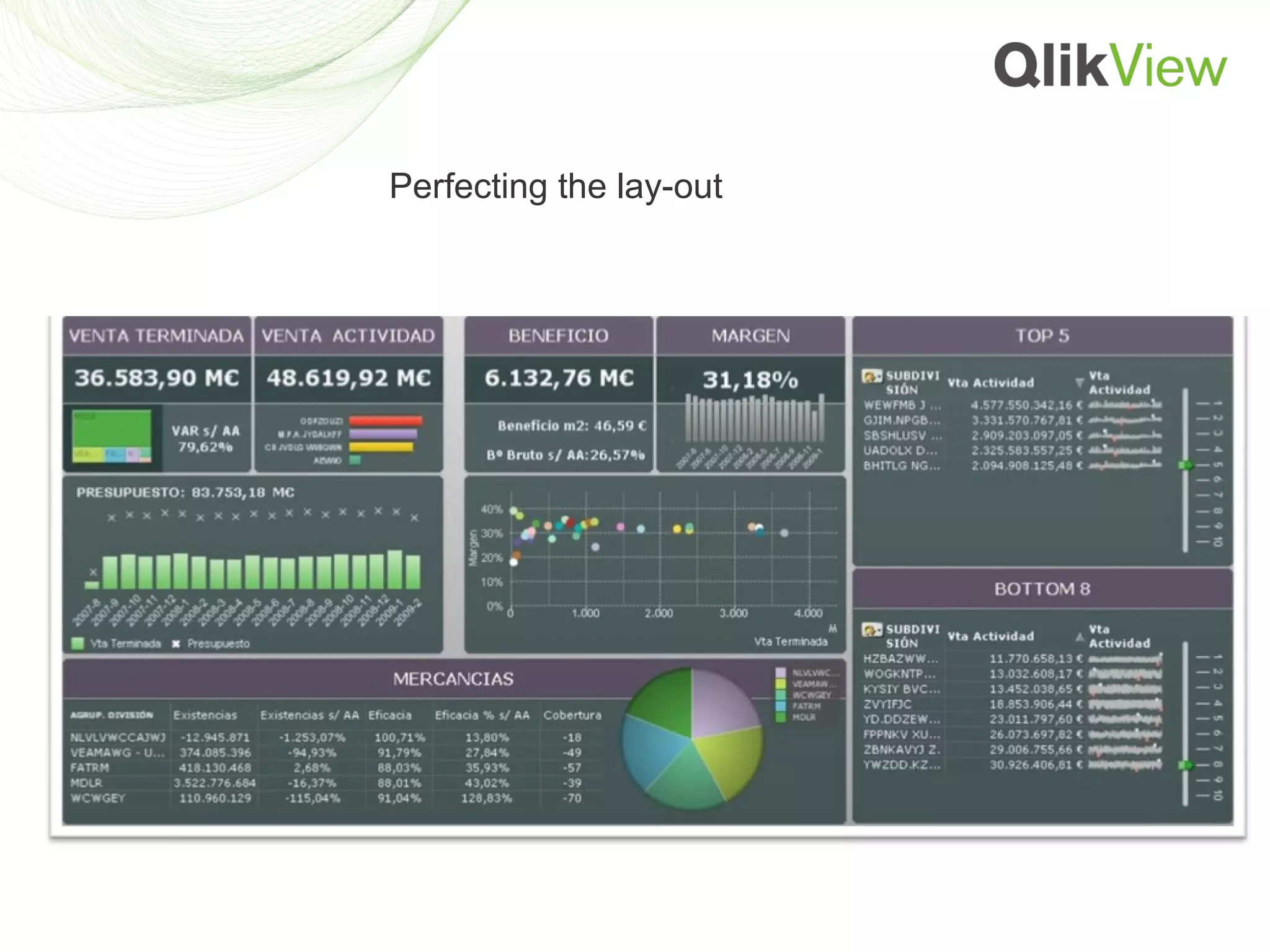 Perfecting the lay-out