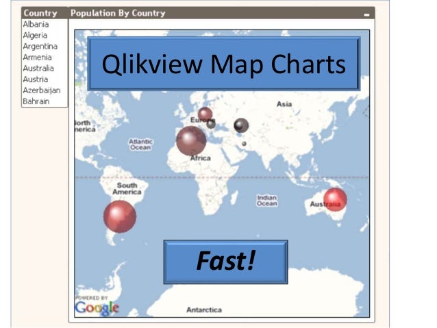 Qlikview Map Charts
Fast!
 