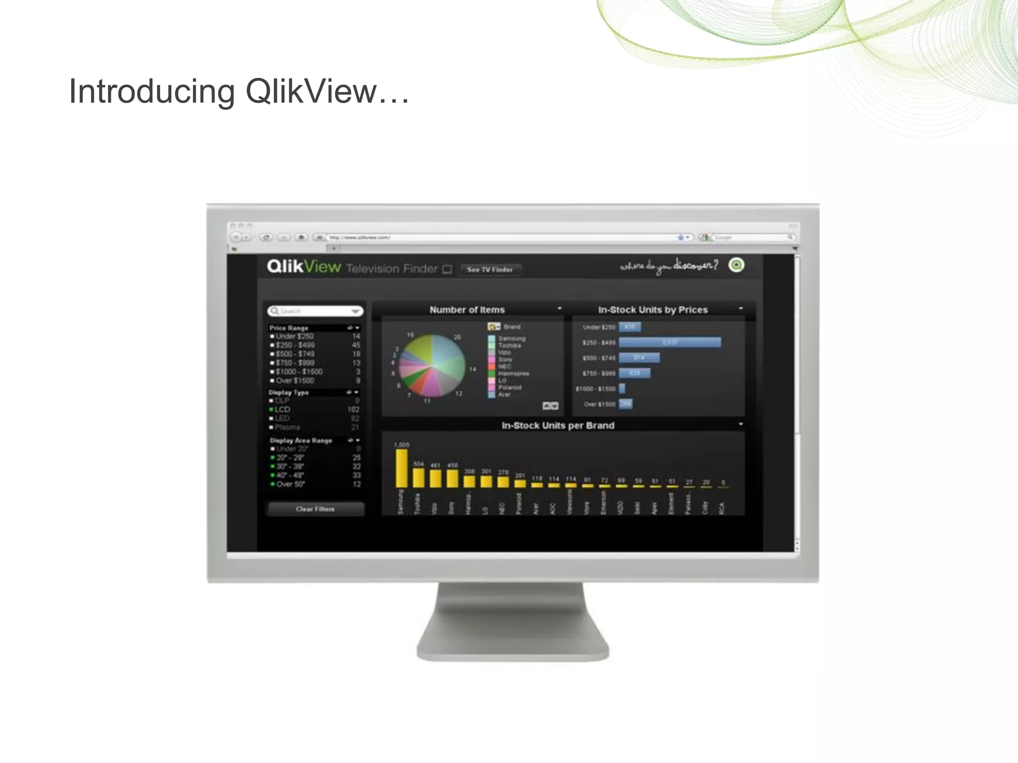 Introducing QlikView…
 