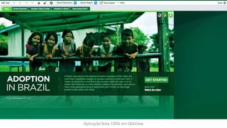 Aplicação feita 100% em QlikView
 