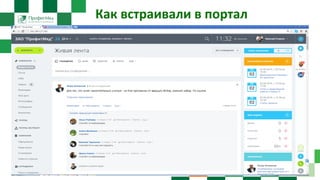 Как встраивали в портал
 