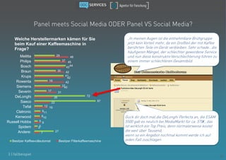 Panel meets Social Media ODER Panel VS Social Media?

    Welche Herstellermarken kämen für Sie                           ...
