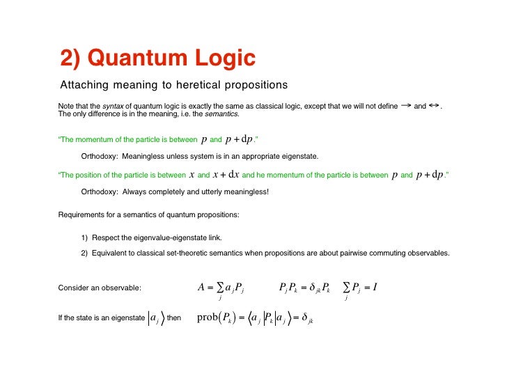 Quantum Logic