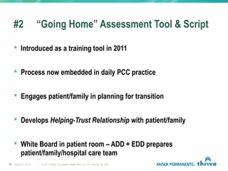 Transition of Patient from Hospital to Home/Next Level of Care | PPT