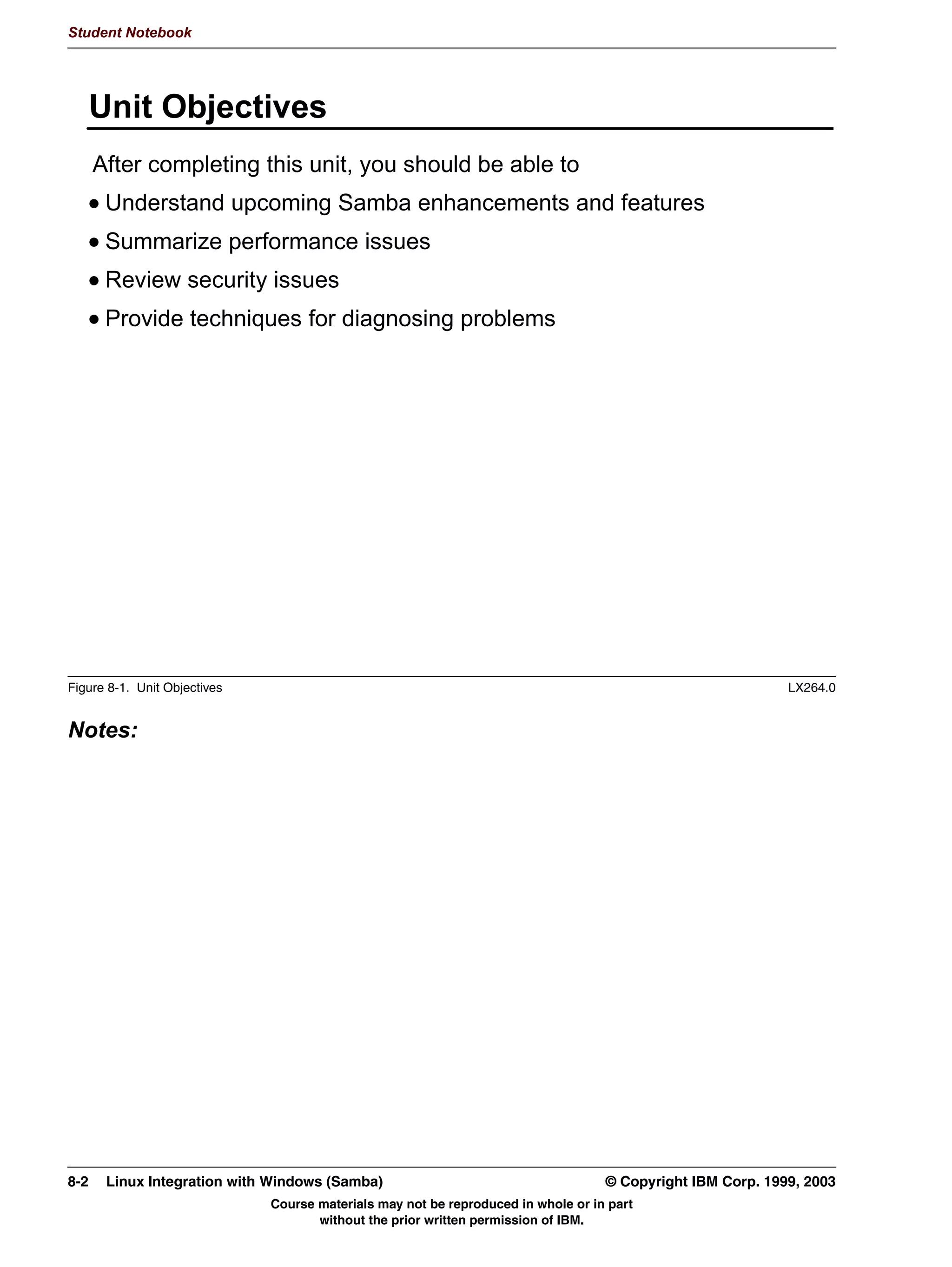V1.2.2   BKM2MIF
                                                                                                      Student Notebook



Uempty   special [profile] share. This share contains a subdirectory for each user. The logon path
         parameter determines where the user profile is located. Windows NT/2000 also uses the
         logon home and logon drive parameters to identify where the home directory of the user
         is, and where it should be mapped.
         Profiles both for Windows 95/98/ME and NT/2000 are sensitive to case, but not entirely
         case sensitive as UNIX is. In practice, this means that the following smb.conf options need
         to be used on the [homes] share (Windows 95/98/ME) or the [profiles] share (Windows
         NT/2000):
         preserve case = yes
         short preserve case = yes
         case sensitive = no
         It is usually easiest to add these settings to the [global] section.
         When all this is set up on the Samba PDC, then the server side is ready. All that is left to do
         is configure all clients for roaming profiles. This requires several registry changes to each
         client. For more information, see the PROFILES.txt file, which is part of the Samba
         distribution.




         © Copyright IBM Corp. 1999, 2003                                        Unit 6. Windows Domain Support   6-11
                                     Course materials may not be reproduced in whole or in part
                                            without the prior written permission of IBM.
 
