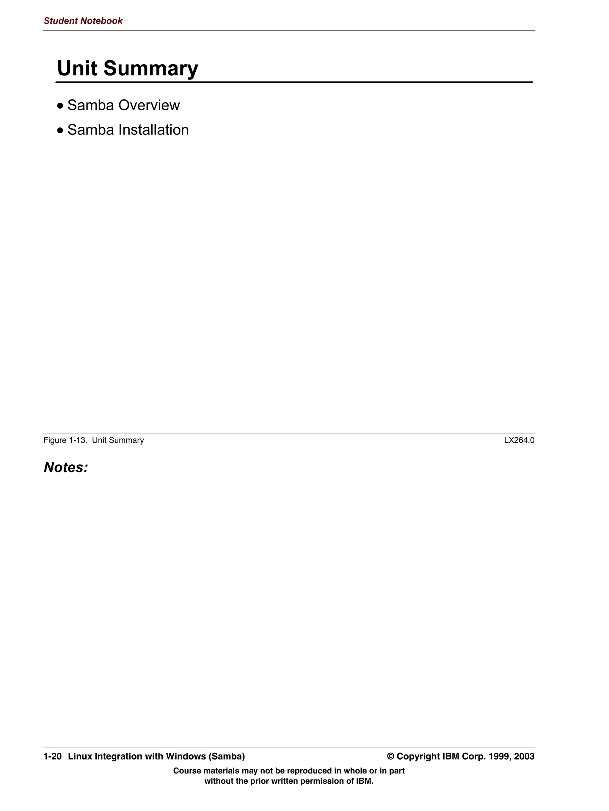 V1.2.2   BKM2MIF
                                                                                                       Student Notebook



Uempty    • If you've got a .tar.gz image of the binaries, then you need to unpack this file with the tar
            -zxvf samba-version.tar.gz command as well. Then, look for the INSTALL and
            README files, which contain detailed instructions on how to install the programs and
            other files properly on your architecture.
          • If you've got the RPM file of the binaries, all you need to do is install it with the
            command rpm -ivh samba-version.arch.rpm. Keep in mind that distribution vendors
            often separate the Samba binaries into several RPM package files. You may have to
            specify more than one file with the RPM command.
          • If you've got the RPM file of the sources, then the first thing you need to do is install it.
            This will create a number of files on your system, one of which is the file
            samba-version.spec file. This file contains all the information and commands required
            to build the binary RPM. With the rpm -bb samba-version.spec command you start
            the build process of this binary RPM (use rpmbuild for RPM v4 had higher). At the end
            of the process, you can install the binary RPMs, just like before, with the rpm -ivh
            samba-version.arch.rpm command.
         The advantage of the RPM technique is that it allows the computer to issue warnings and
         errors if prerequisite software isn't available when the installation is performed. Typically,
         this means installing the prerequisites first. Also, the RPM system admonishes adherence
         to the Linux FSSTND (File System Standard) by all package builders. The FSSTND
         specifies where configuration files should be placed, where program files should be put,
         and so on. (See it at http://www.pathname.com/fhs/)




         © Copyright IBM Corp. 1999, 2003                                 Unit 1. Samba Overview and Installation   1-15
                                     Course materials may not be reproduced in whole or in part
                                            without the prior written permission of IBM.
 
