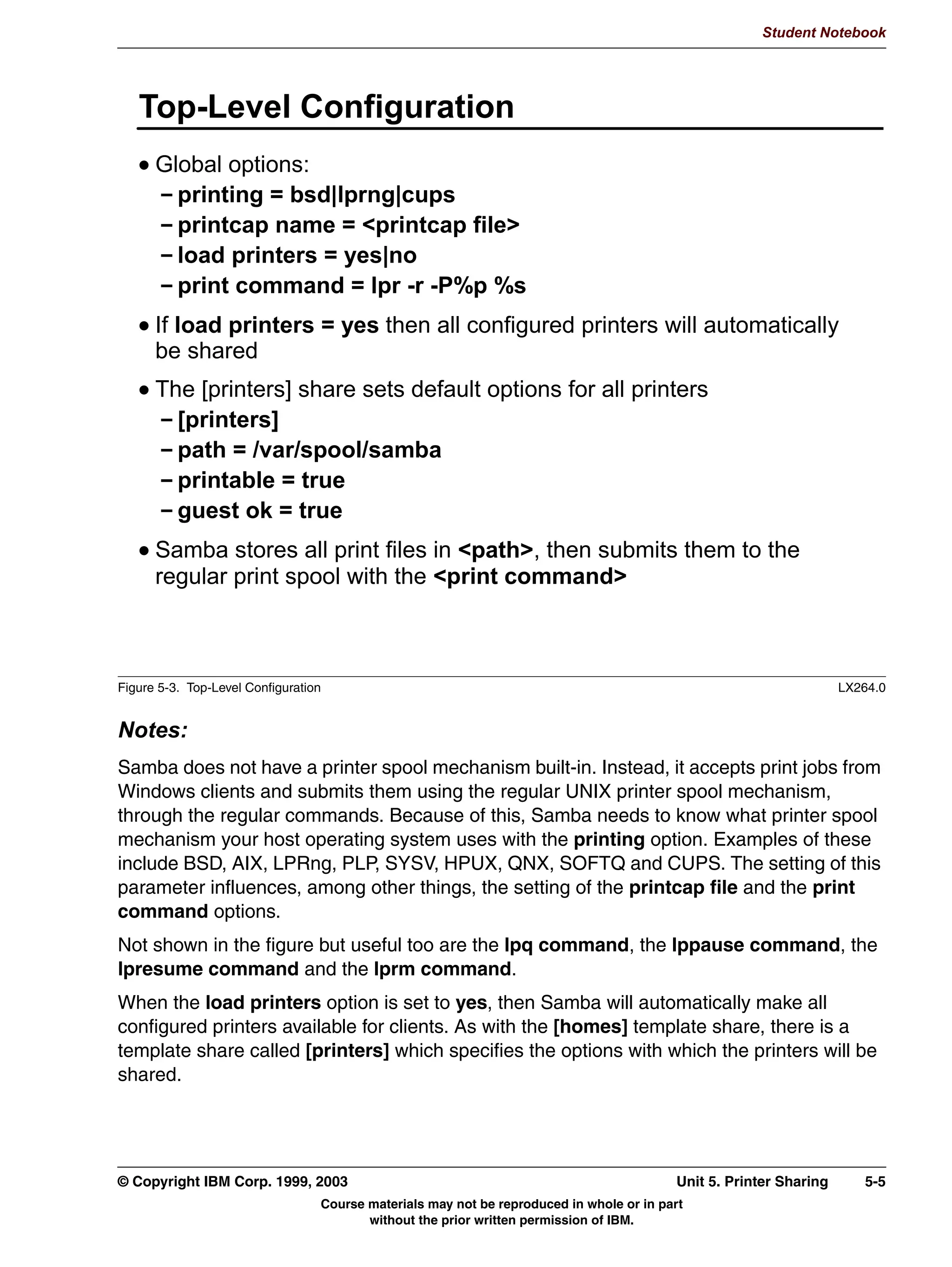 V1.2.2   BKM2MIF
                                                                                                           Student Notebook



Uempty   short preserve case Controls if new files which conform to the 8.3 syntax (upper case
                             and suitable length) are created upper case or if they are forced to
                             be the “default” case. This option can be used with “preserve case =
                             yes” to permit long filenames to retain their case, while short names
                             are lowercase.
         Another difference between UNIX and Windows filenames is that in UNIX a file is made
         hidden by starting the filename with a dot. To control whether these files need to be visible
         from Windows, use the hide dot files option.




         © Copyright IBM Corp. 1999, 2003                                                         Unit 4. File Sharing   4-9
                                     Course materials may not be reproduced in whole or in part
                                            without the prior written permission of IBM.
 