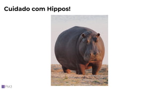 HiPPOs
Highest Paid Person Opinion
Cuidado com Hippos!
 