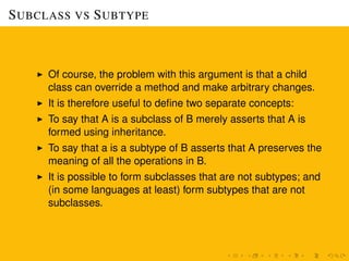 Inheritance and Substitution | PDF
