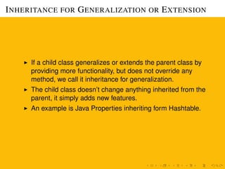 Is Generalization Inheritance Inheritance and Substitution | PDF