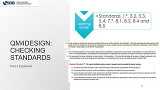 QM4DESIGN:
CHECKING
STANDARDS
Part 2 Explained
28
 