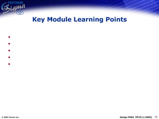 Key Module Learning Points 