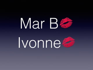Mar B💋
Ivonne💋
 
