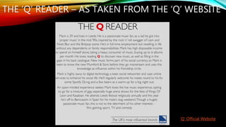 THE ‘Q’ READER – AS TAKEN FROM THE ‘Q’ WEBSITE
‘Q’ Official Website
 