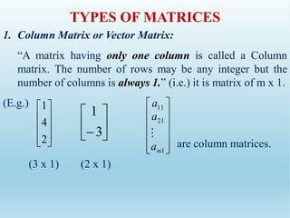 Matrices and Determinants | PPT