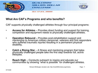 Program Caf Qualcomm Million Dollar Challenge | PPS