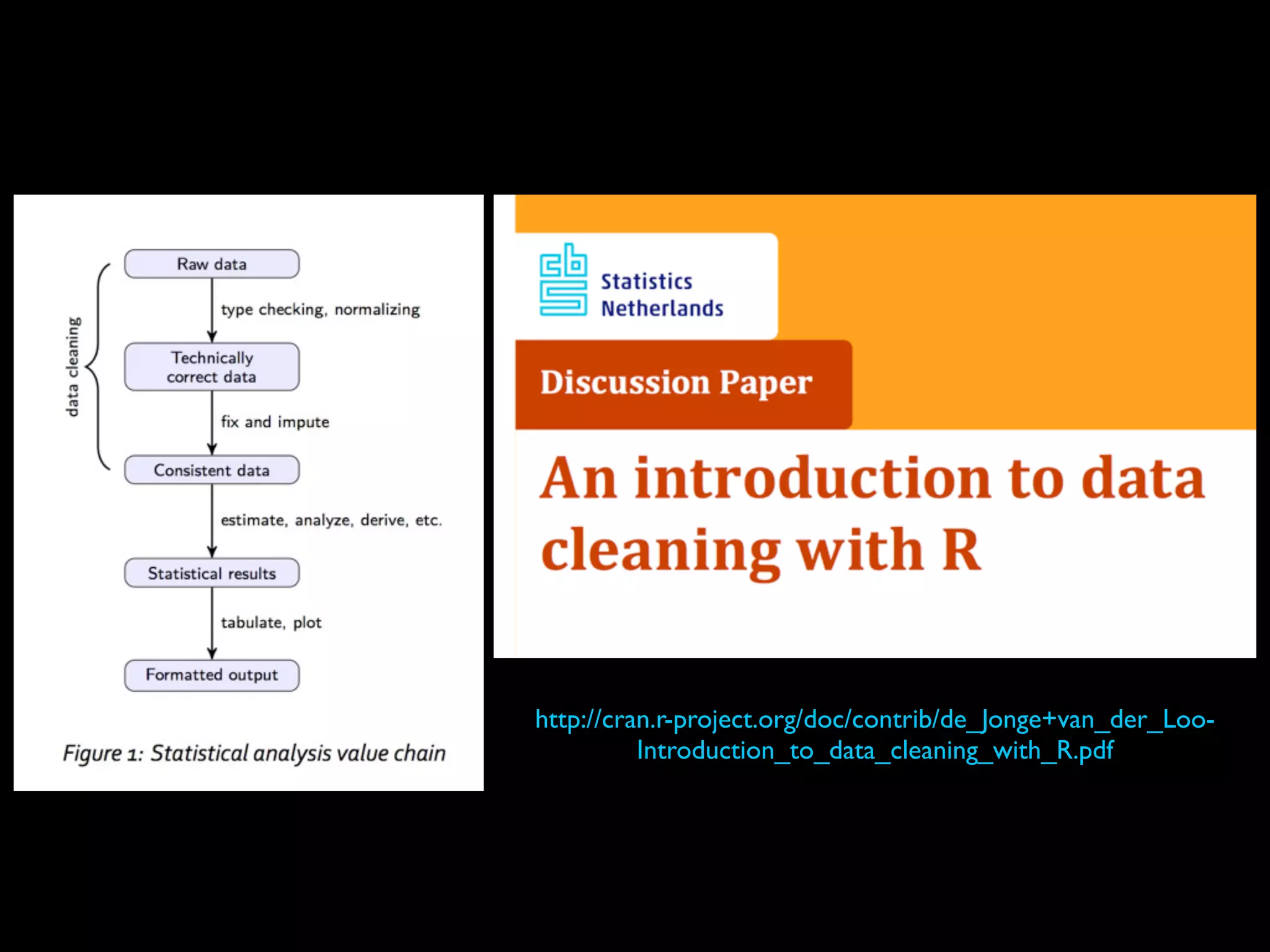 http://cran.r-project.org/doc/contrib/de_Jonge+van_der_Loo-
Introduction_to_data_cleaning_with_R.pdf