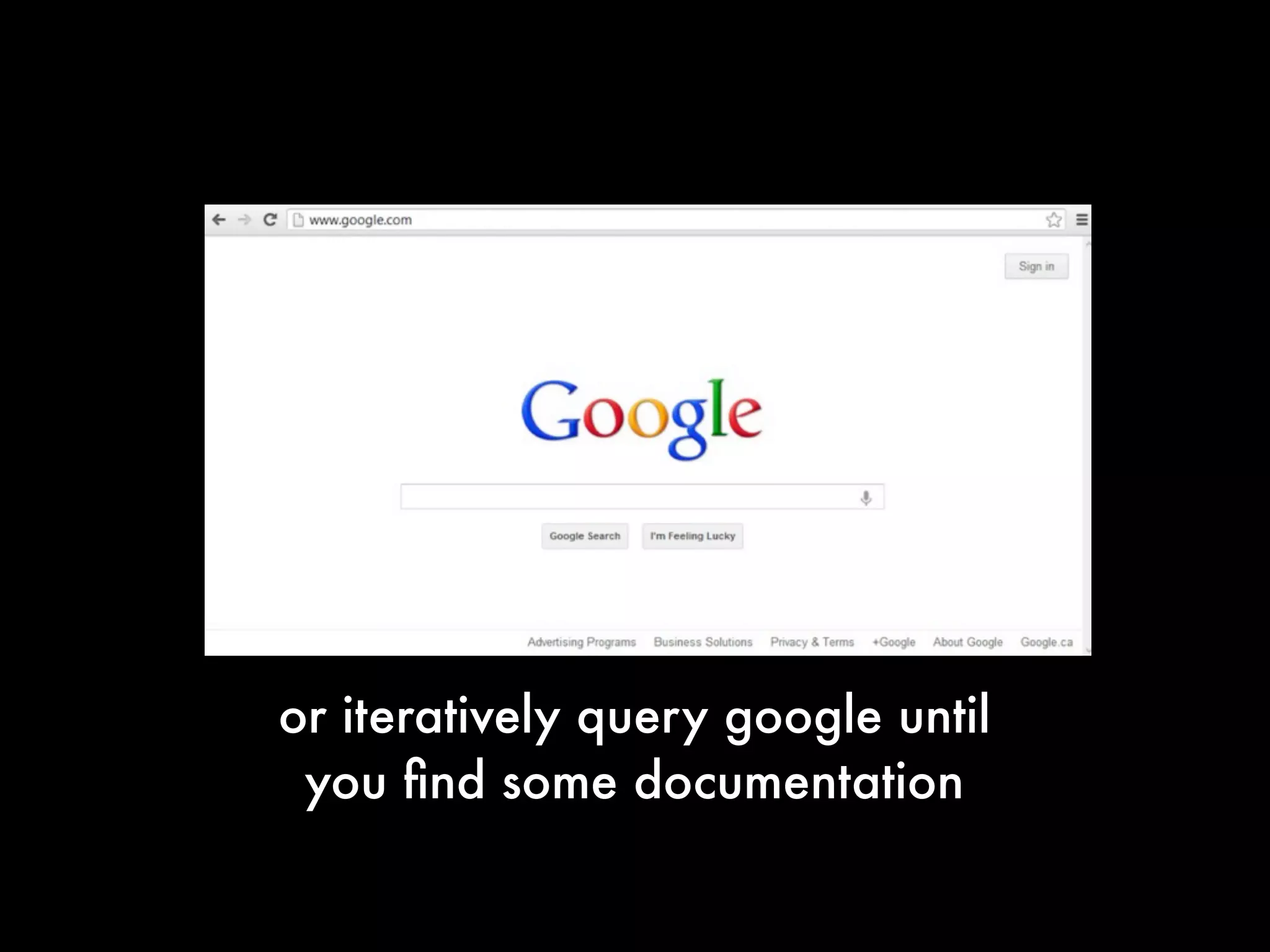 or iteratively query google until
you find some documentation
