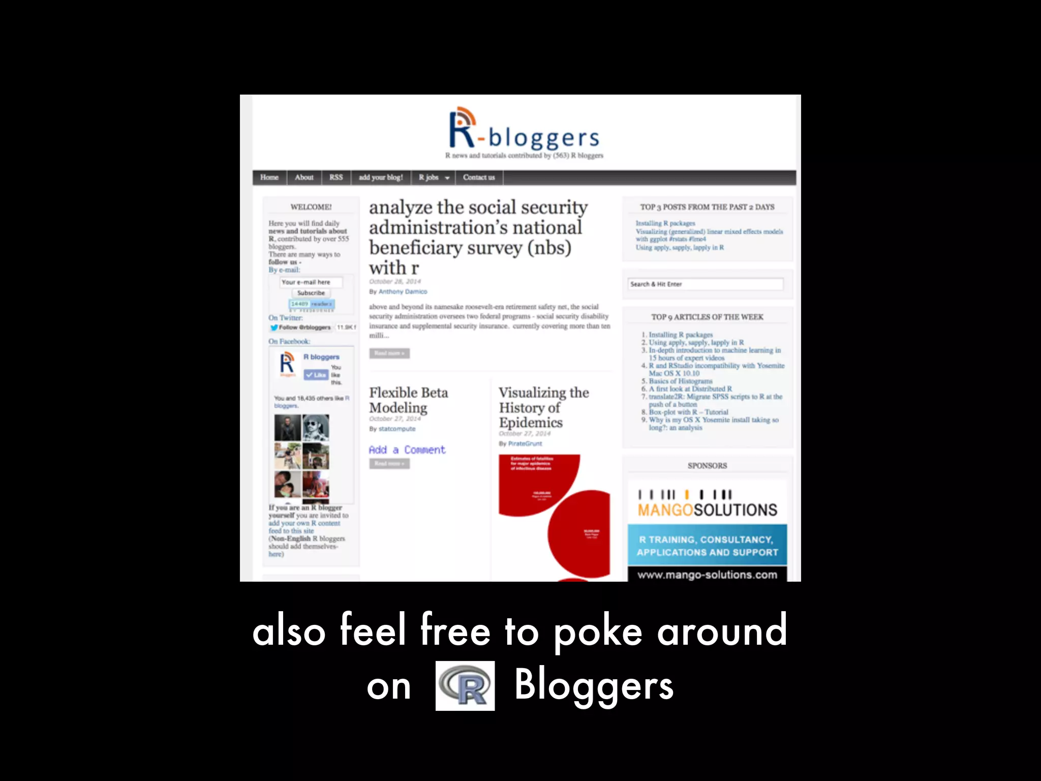 also feel free to poke around
on Bloggers