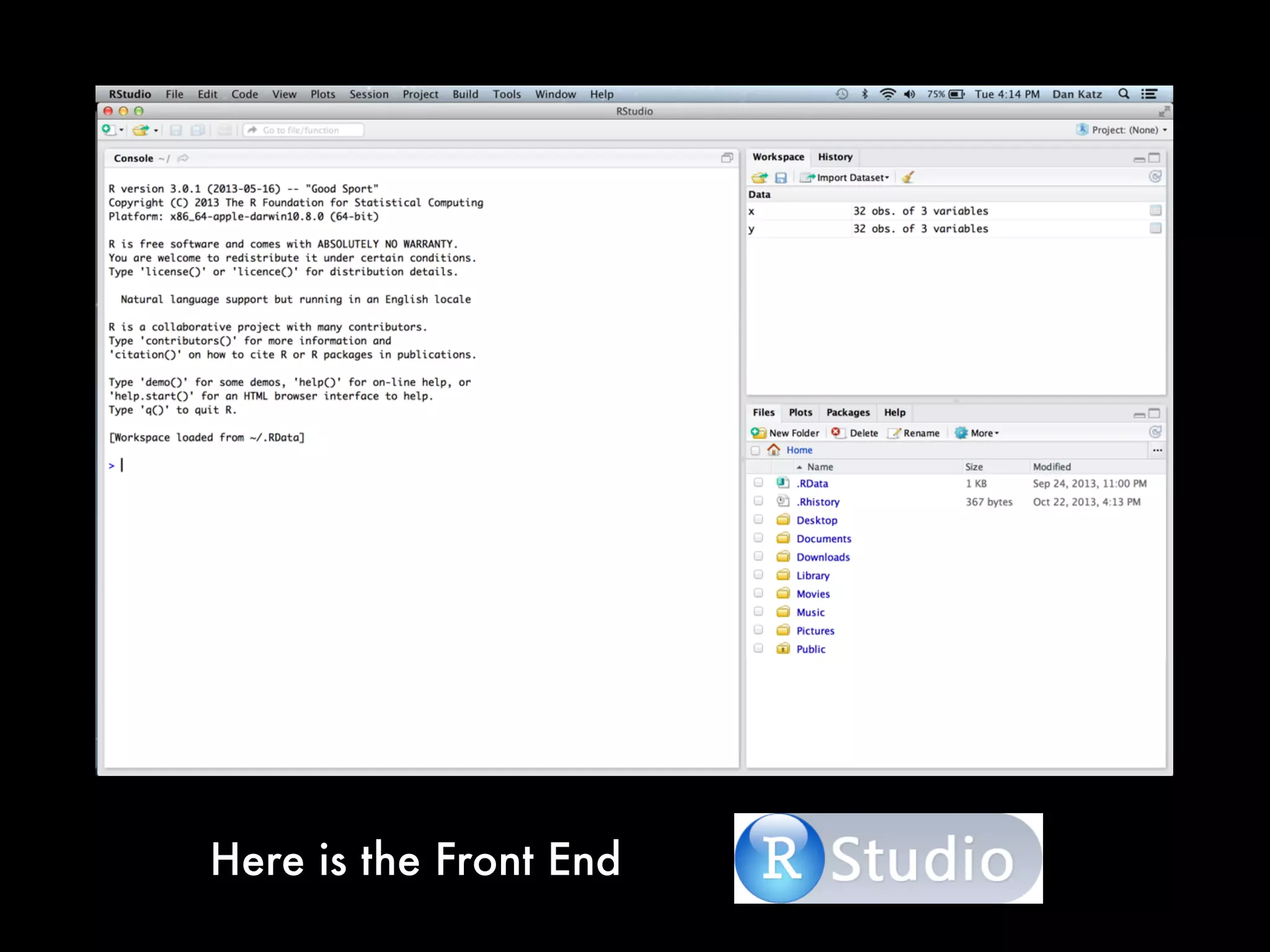 Here is the Front End
 