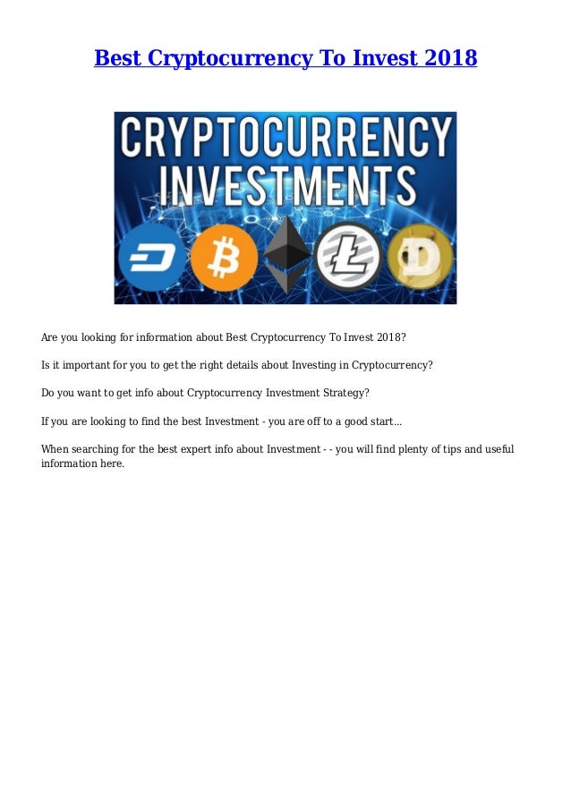 Cryptocurrency Investment Strategy 2018,Price ‘An Imperfect Metric’ for Bitcoin Technology, Says Investment Strategist