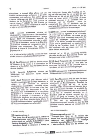 Q° ministre commission -  l'aide juridique et son fonctionnement 24 mai 2012