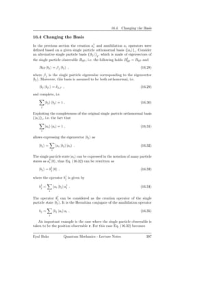Quantum Mechanics: Lecture notes