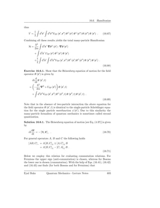 Quantum Mechanics: Lecture notes