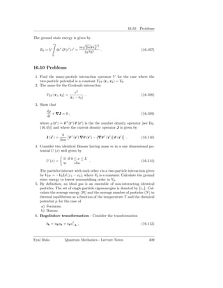 Quantum Mechanics: Lecture notes