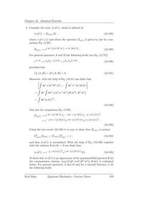 Quantum Mechanics: Lecture notes
