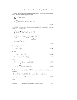 Quantum Mechanics: Lecture notes