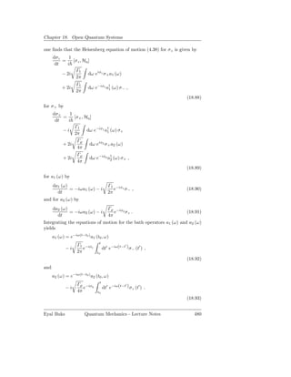 Quantum Mechanics: Lecture notes
