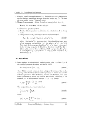 Quantum Mechanics: Lecture notes