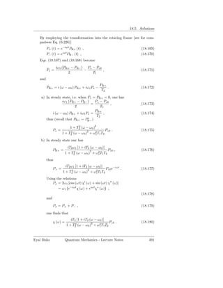 Quantum Mechanics: Lecture notes