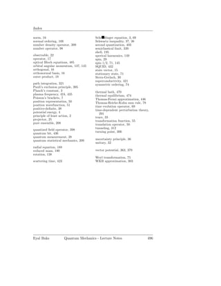 Quantum Mechanics: Lecture notes
