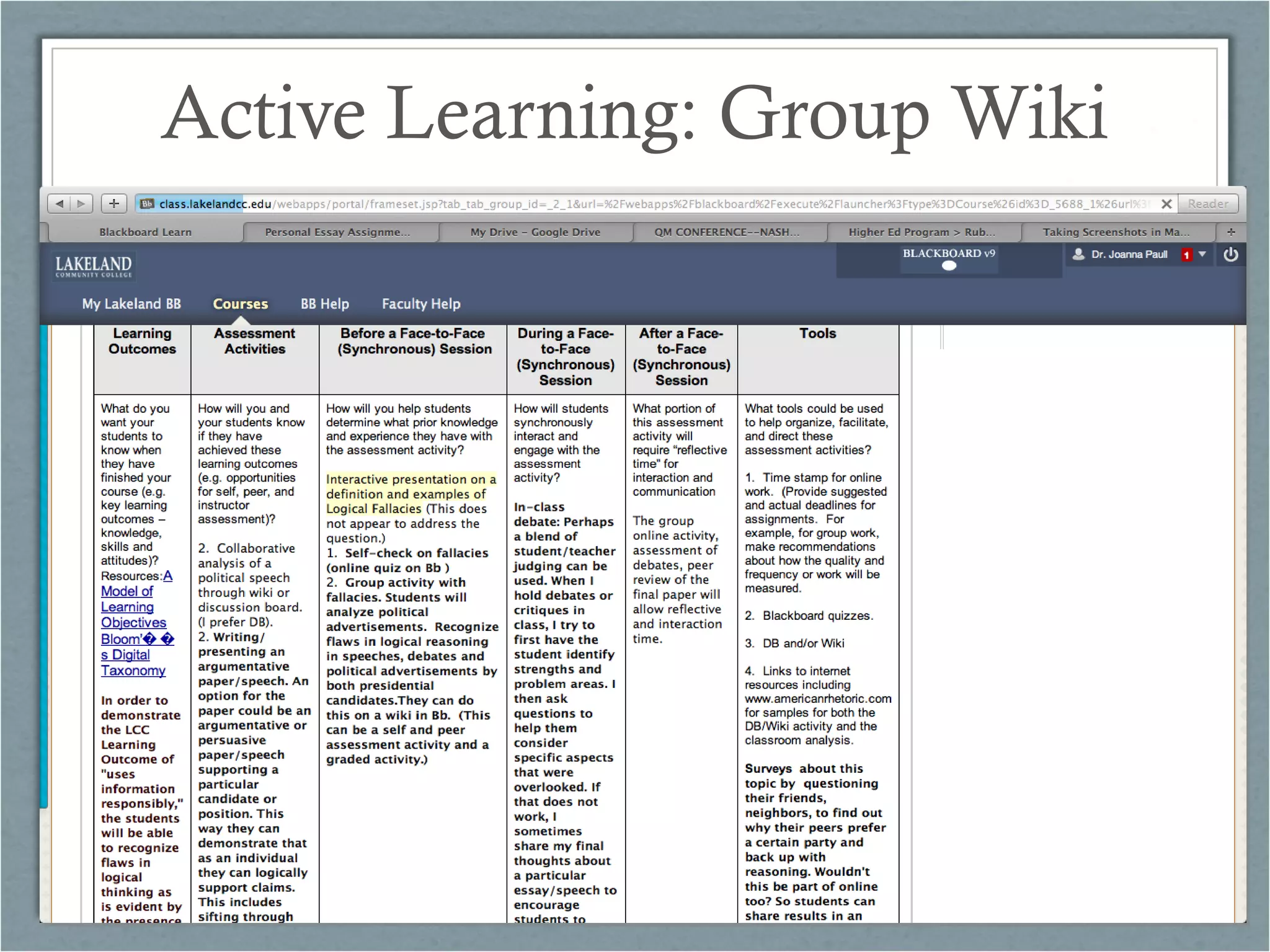 Active Learning: Group Wiki

 