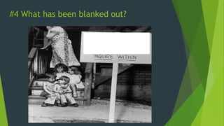 #4 What has been blanked out?
 