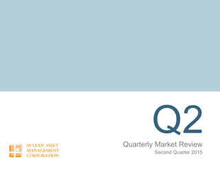 Q2Quarterly Market Review
Second Quarter 2015
 