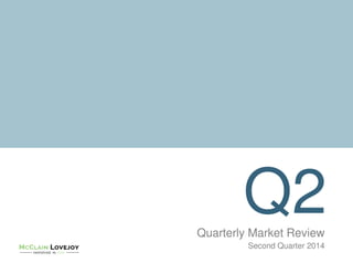 Q2Quarterly Market Review
Second Quarter 2014
 